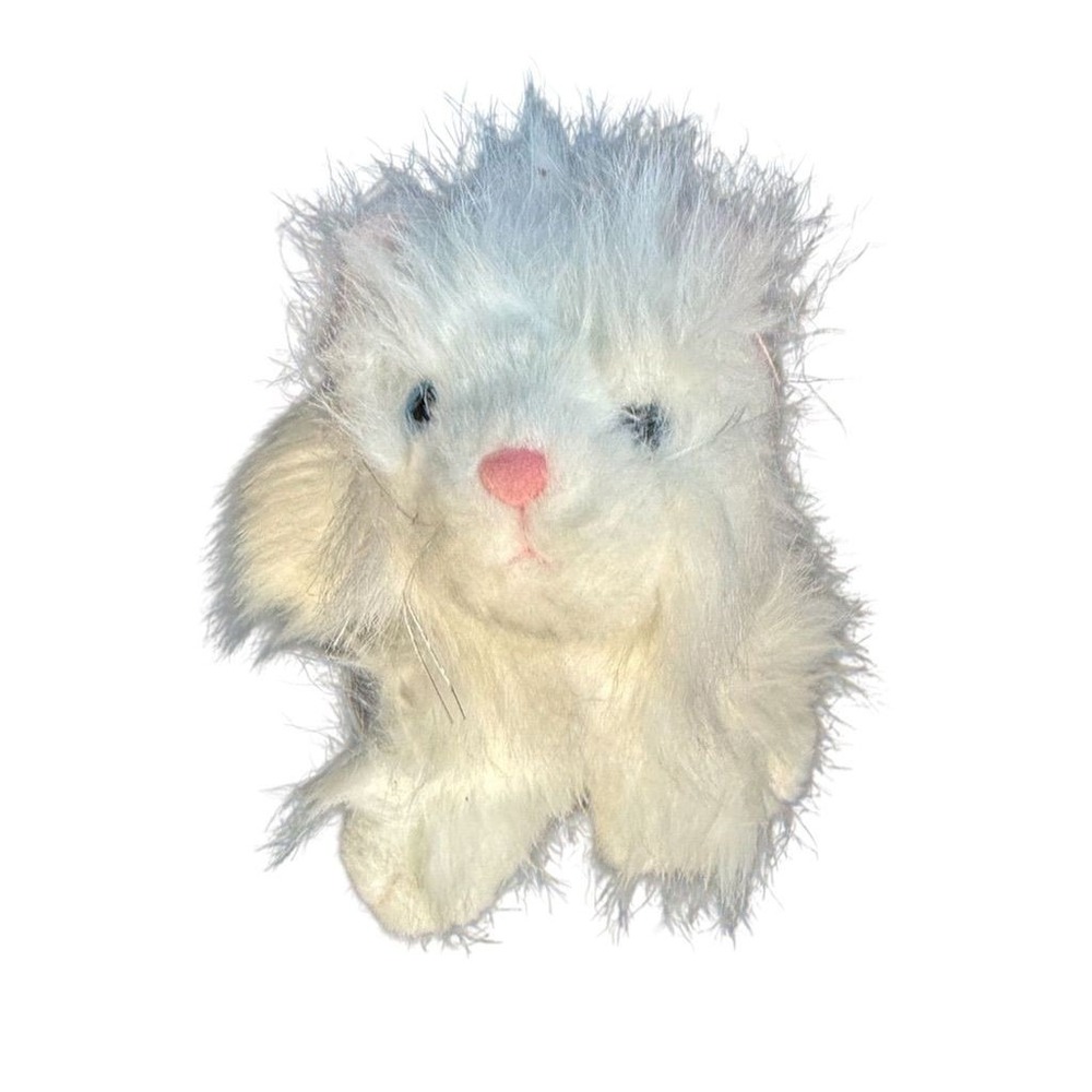 Webkinz Persian Cat White HM110 Plush Stuffed Kitty No‎ Code Ganz